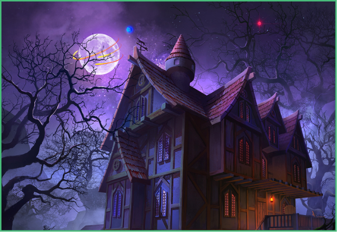 Image of evil stricken home