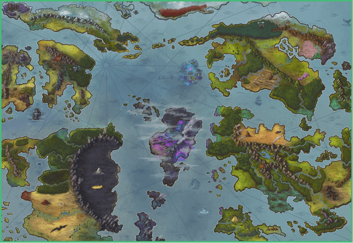 Map of the Wy'rded World